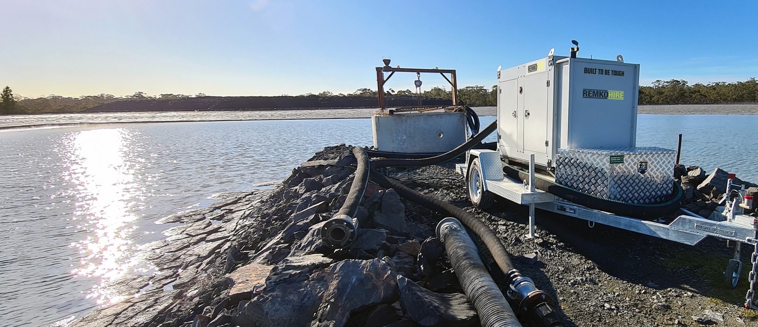 Trailer pumpset for wastewater/environmental/site water movement.
