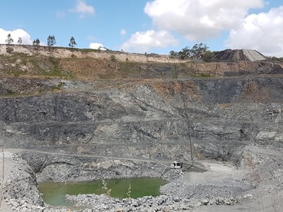 Mine dewatering pit