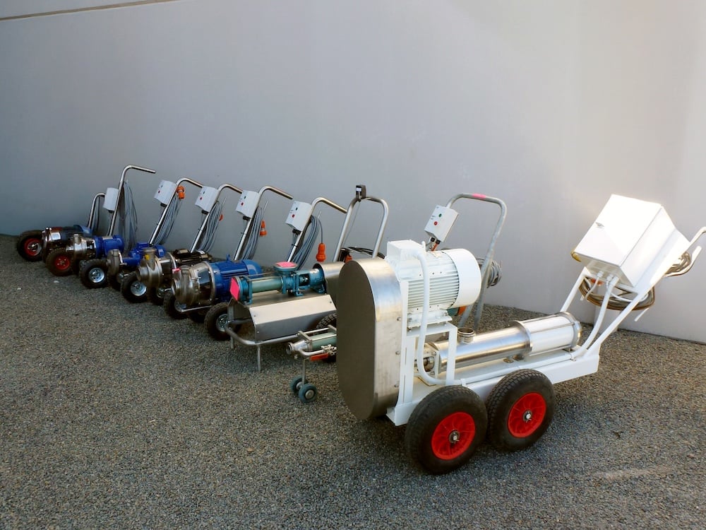Trolley-Mounted - Portable pumps for site transfer
